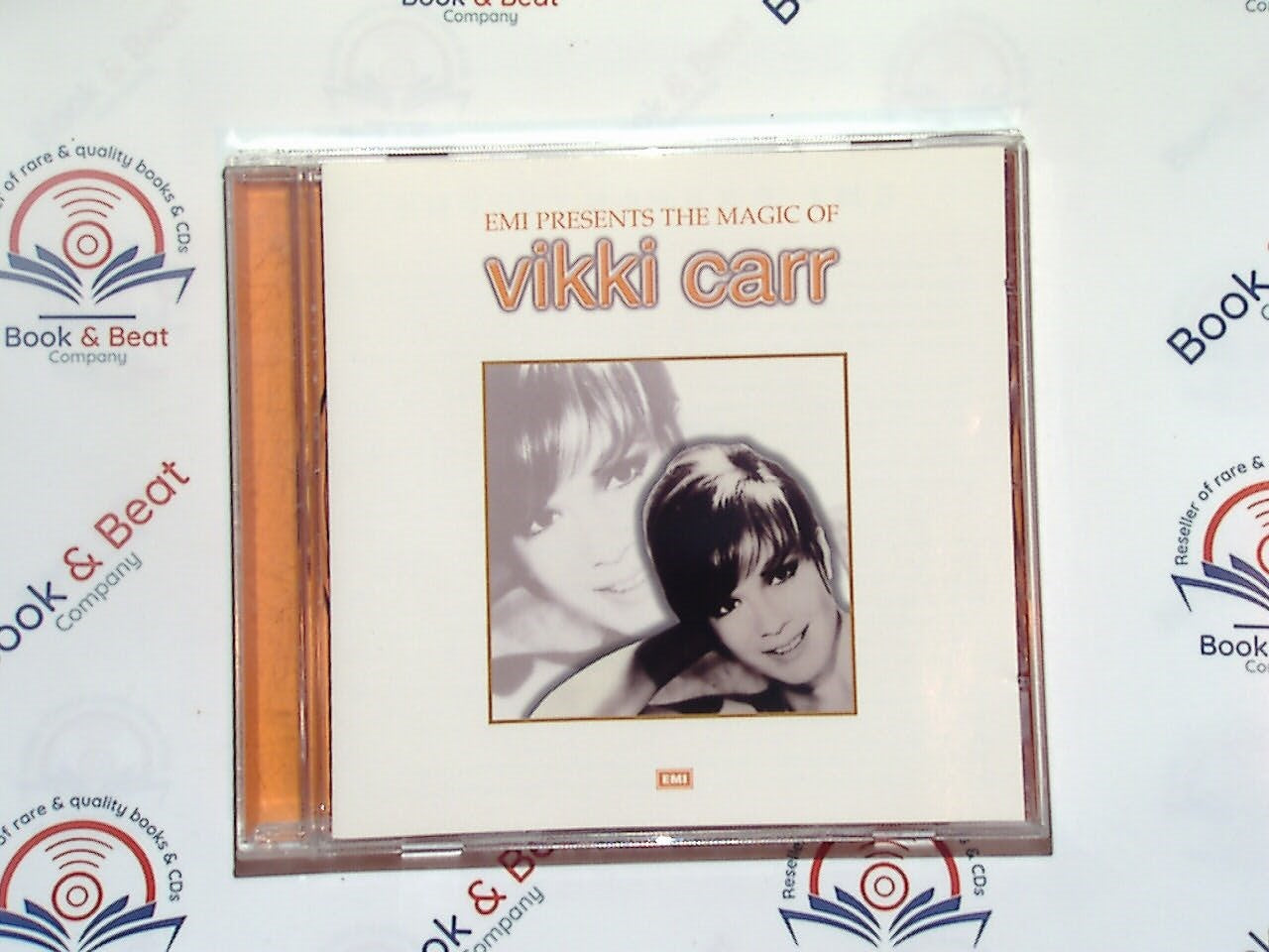 bookandbeat.com, CD, Vikki Carr, EMI Presents The Magic Of, classic hits, jazz, pop, 1960s music, soulful voice, iconic songs, romantic ballads, timeless classics, vintage sound, vocal jazz, orchestral arrangements, emotive singing, Latin influence, Grammy-nominated, nostalgic, smooth melodies, American singer, Mint condition