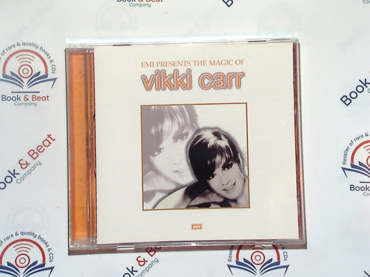 bookandbeat.com, CD, Vikki Carr, EMI Presents The Magic Of, classic hits, jazz, pop, 1960s music, soulful voice, iconic songs, romantic ballads, timeless classics, vintage sound, vocal jazz, orchestral arrangements, emotive singing, Latin influence, Grammy-nominated, nostalgic, smooth melodies, American singer, Mint condition